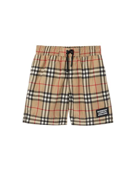 burberry kameron check swim trunks|Burberry Boy's Kameron Check Swim Trunks .